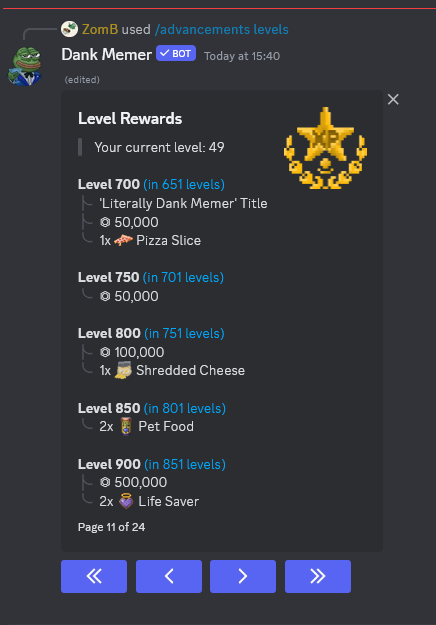 level rewards page 11