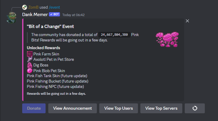 Pink Event Announcement