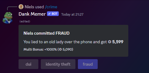 GitHub - nonrice/dank-memer-grinder: Automatically sends and responds to Dank  Memer commands to automate money grinding in one of Discord's most popular  bots.