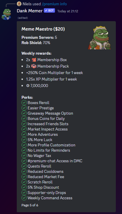 All Dank Memer Discord Secret Multipliers Commands 