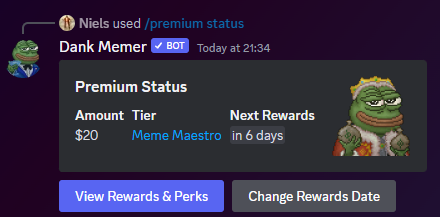 premium status.