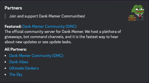 Dank Memer Coins & Items (Check Description To Buy Directly From